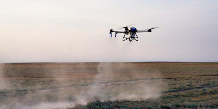 Шегіртке зиянкестеріне қарсы күрес шараларына 50-ден астам дрон жұмылдырылды