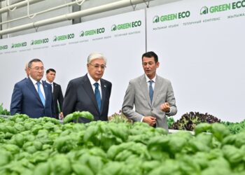 Мемлекет басшысы GREEN ЕСО жылыжай кешенінің жұмысымен танысты